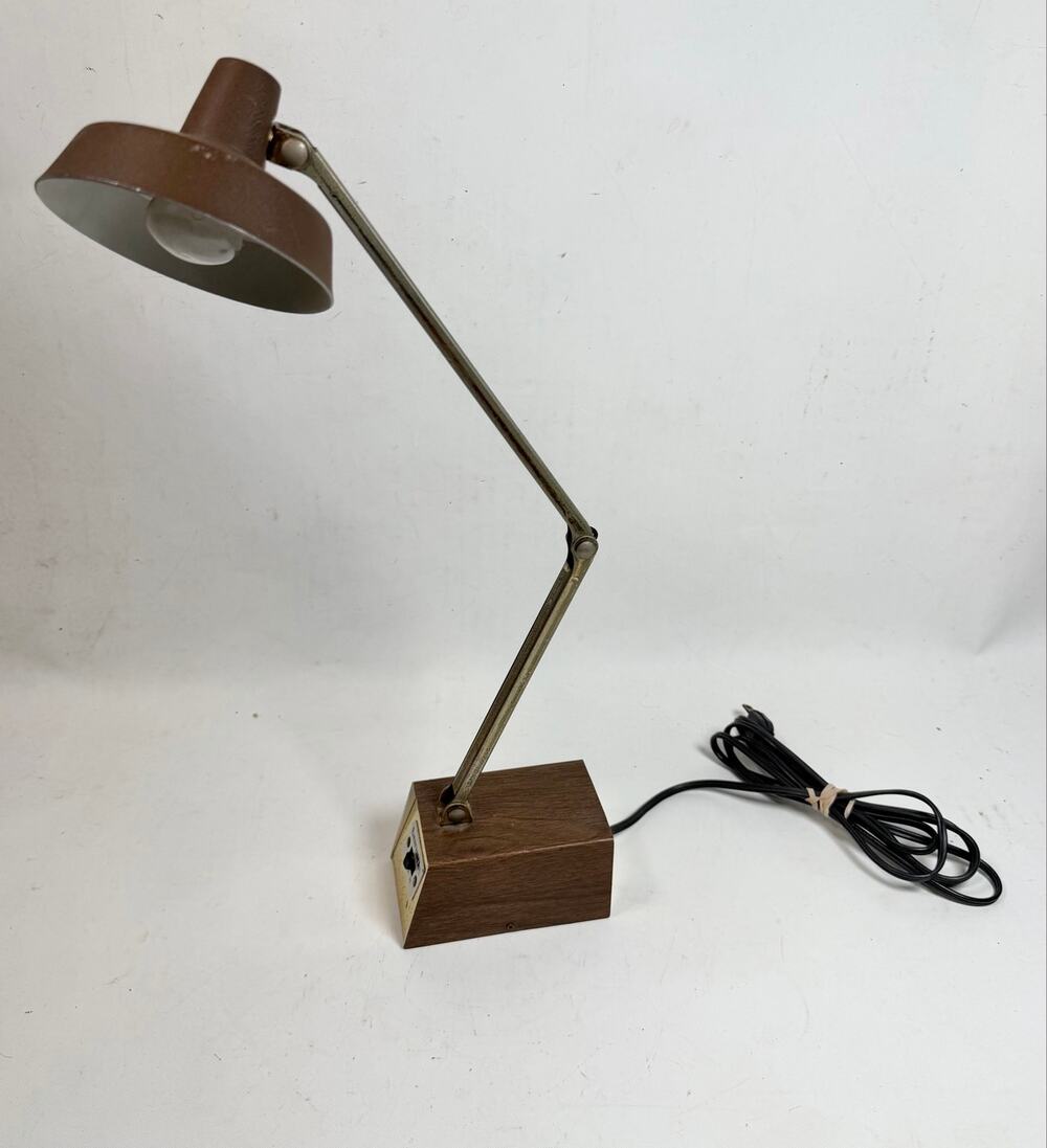 Vintage MCM Tensor Brass Swivel Articulating Desk Lamp
